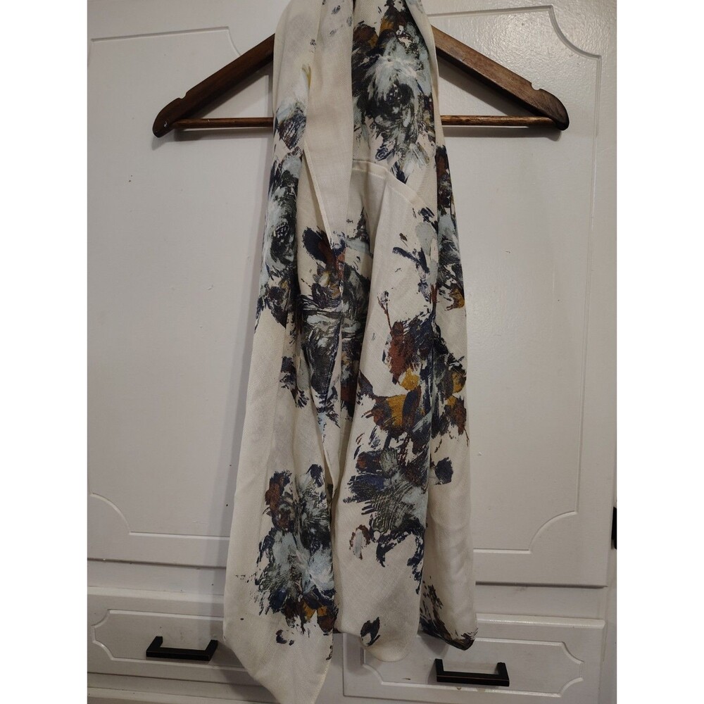 J. JILL Square NWT  Scarf Floral BARLEY PRINT